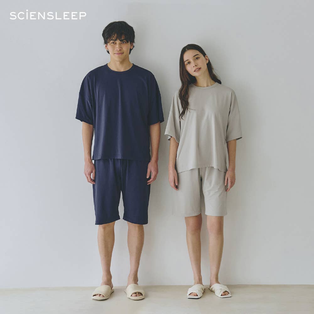 【SCiENSLEEP】 科學睡眠服短袖短褲上下組合 (男女兼用) 【包郵】